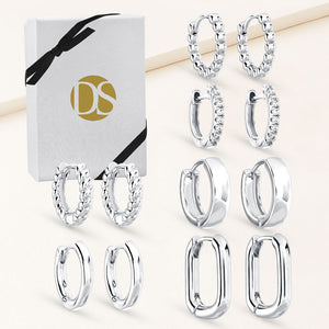 The Vibe Huggie Earrings - Set of 6