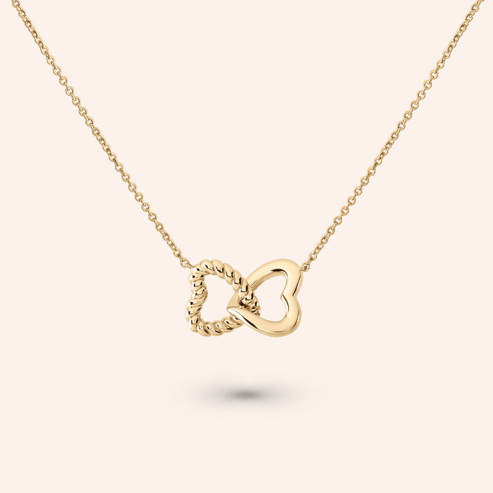 Unity  Interlocking Hearts Necklace