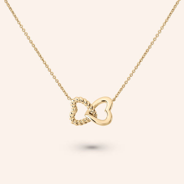 Unity Interlocking Hearts Necklace - DSF Jewels
