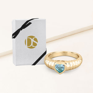 Mirage Bezel Set Heart Ring