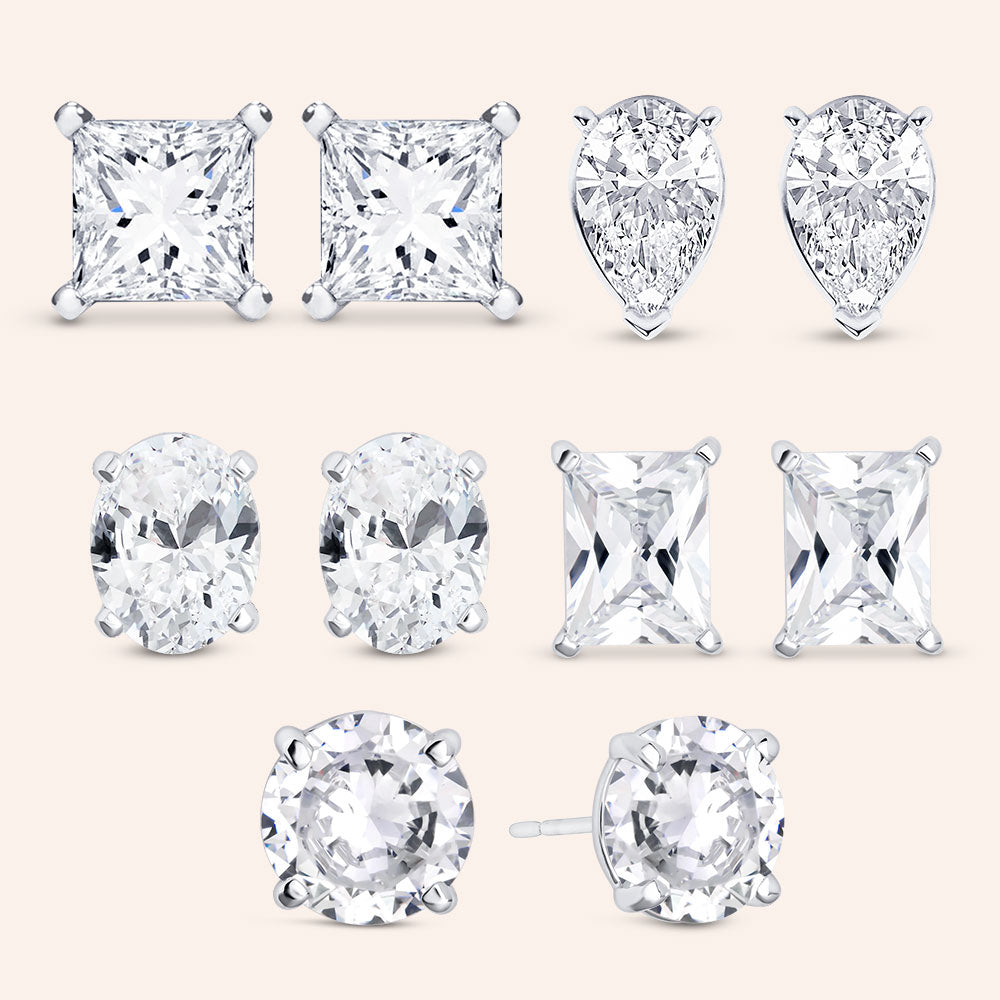 "Shine Bright Together" Set of Five Stud Earrings