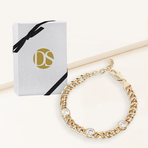 Jolene Station Curb Chain Bracelet