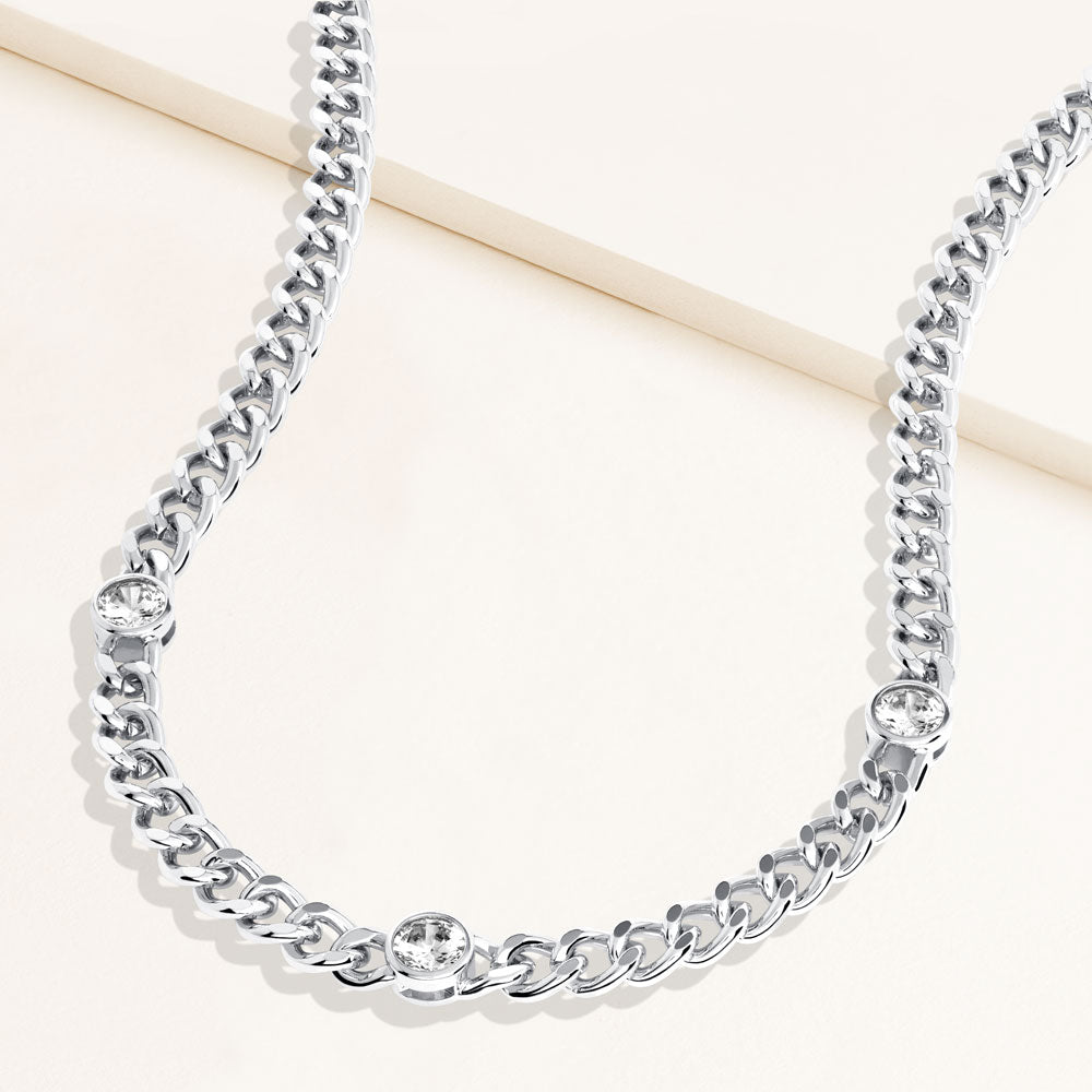 Jolene Station Curb Chain Necklace