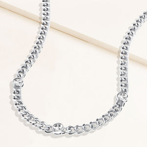 Jolene Station Curb Chain Necklace