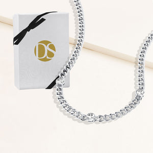Jolene Station Curb Chain Necklace