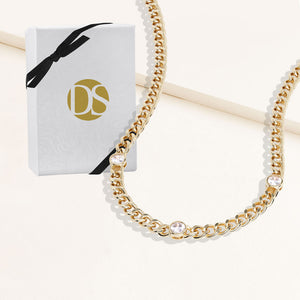 Jolene Station Curb Chain Necklace