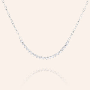 Sophia Tennis and Clip Chain Necklace