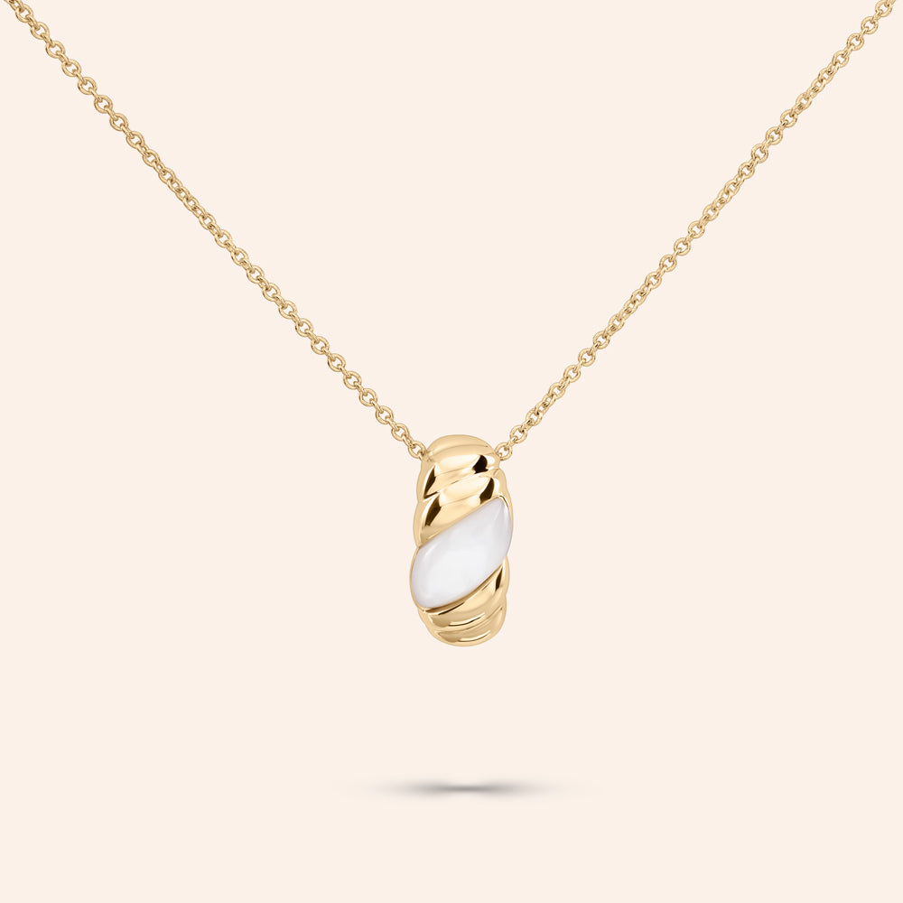 Avery Mother of Pearl Pendant Necklace