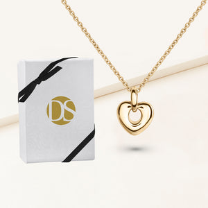 Darling Puffy Heart Pendant Necklace
