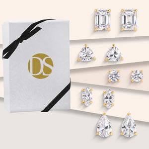 Watch Me Shine Post Earrings - Set of 5 Pairs
