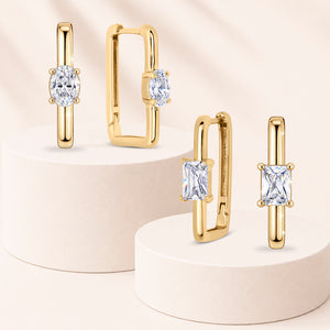 Dalia Duo Hoop Earrings - Set of 2 Pairs