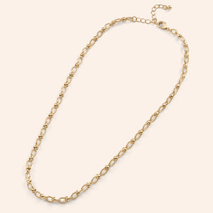 The Verona Textured Oval Link Chain