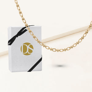 The Verona Textured Oval Link Chain