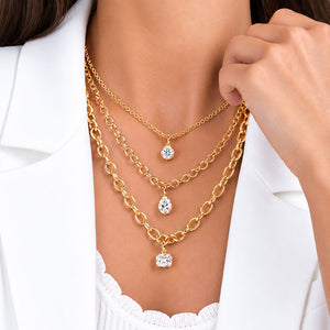The Icon Solitaire Clip-On Pear Charm