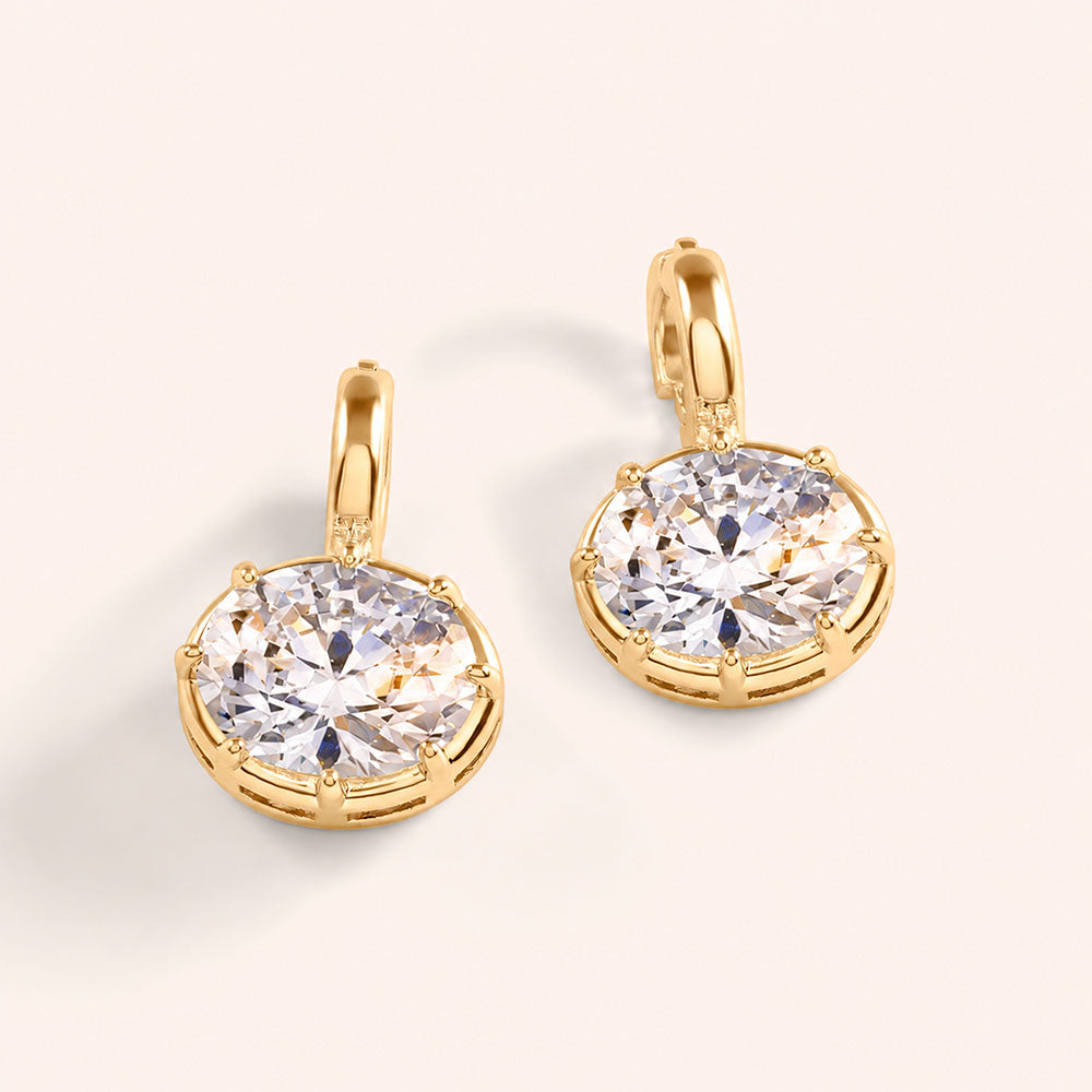 The Icon Solitaire Clip-On Oval Charm