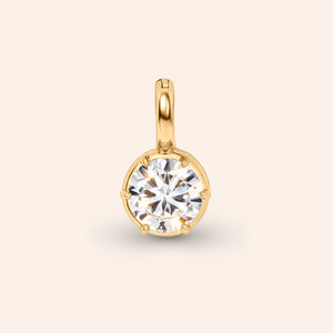 The Icon Solitaire Clip-On Round Charms