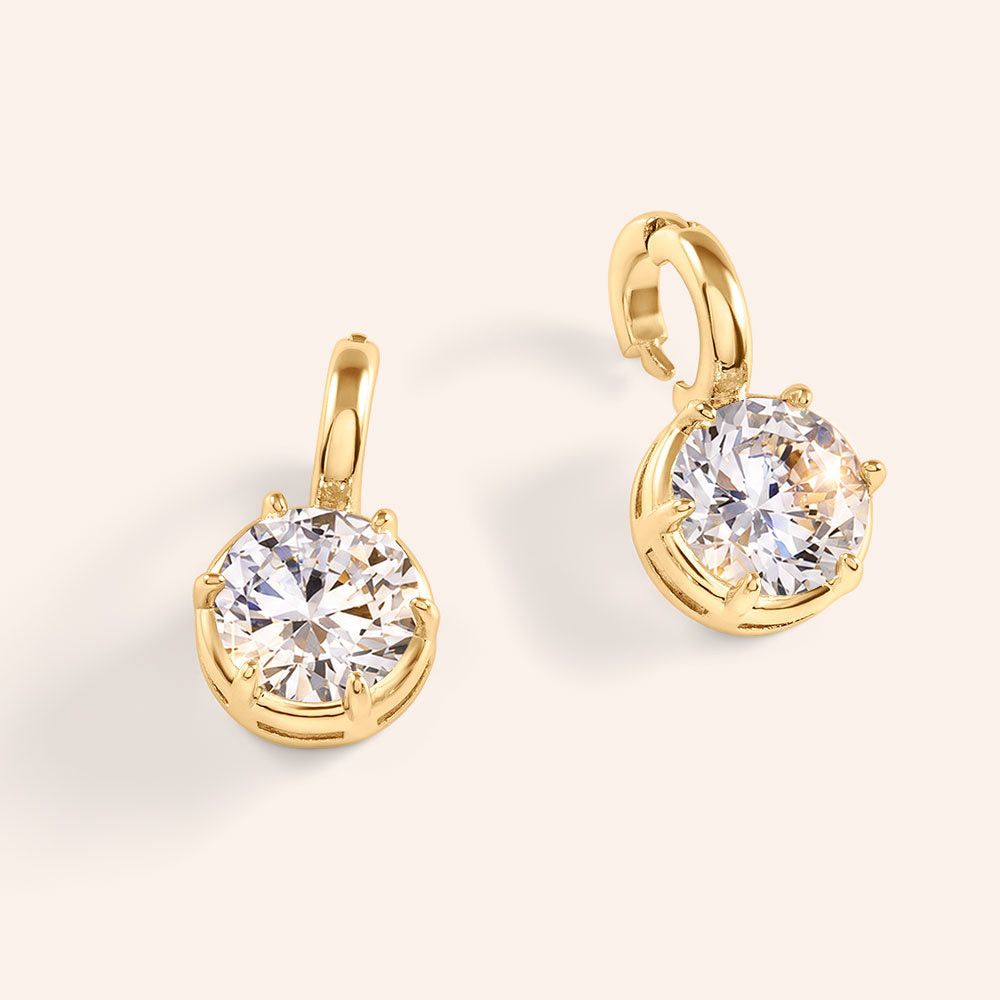 The Icon Solitaire Clip-On Round Charms