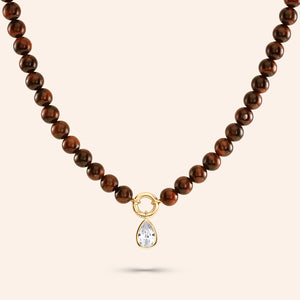 Stop & Stare Semi-precious Charm Pendant Necklace