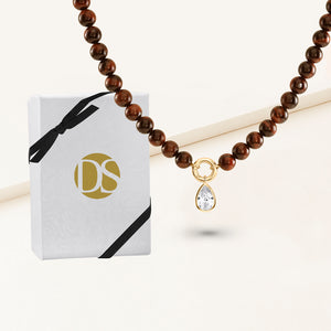 Stop & Stare Semi-precious Charm Pendant Necklace