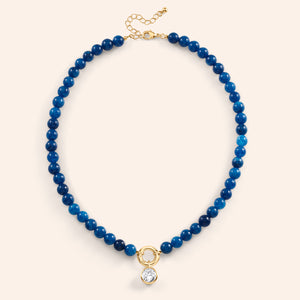 Stop & Stare Semi-precious Charm Pendant Necklace