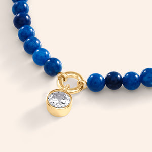 Stop & Stare Semi-precious Charm Pendant Necklace
