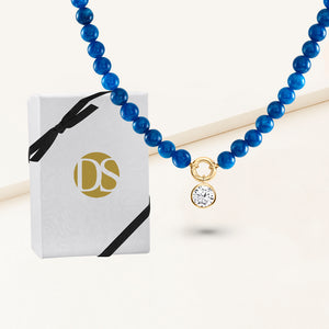 Stop & Stare Semi-precious Charm Pendant Necklace
