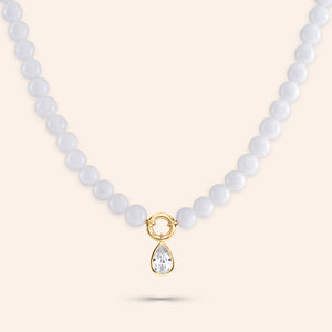Stop & Stare Semi-precious Charm Pendant Necklace