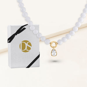 Stop & Stare Semi-precious Charm Pendant Necklace