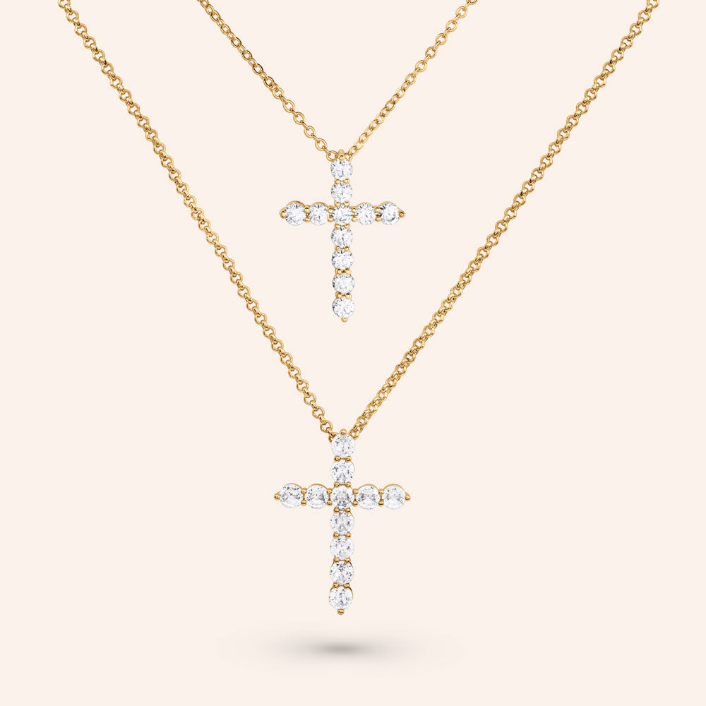 So Devine Cross Pendant Necklace