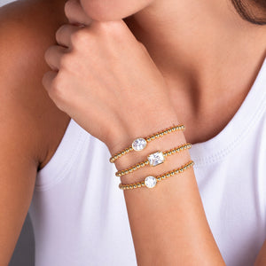 Mabel Set of 3 Bezel Set Statement Bracelets