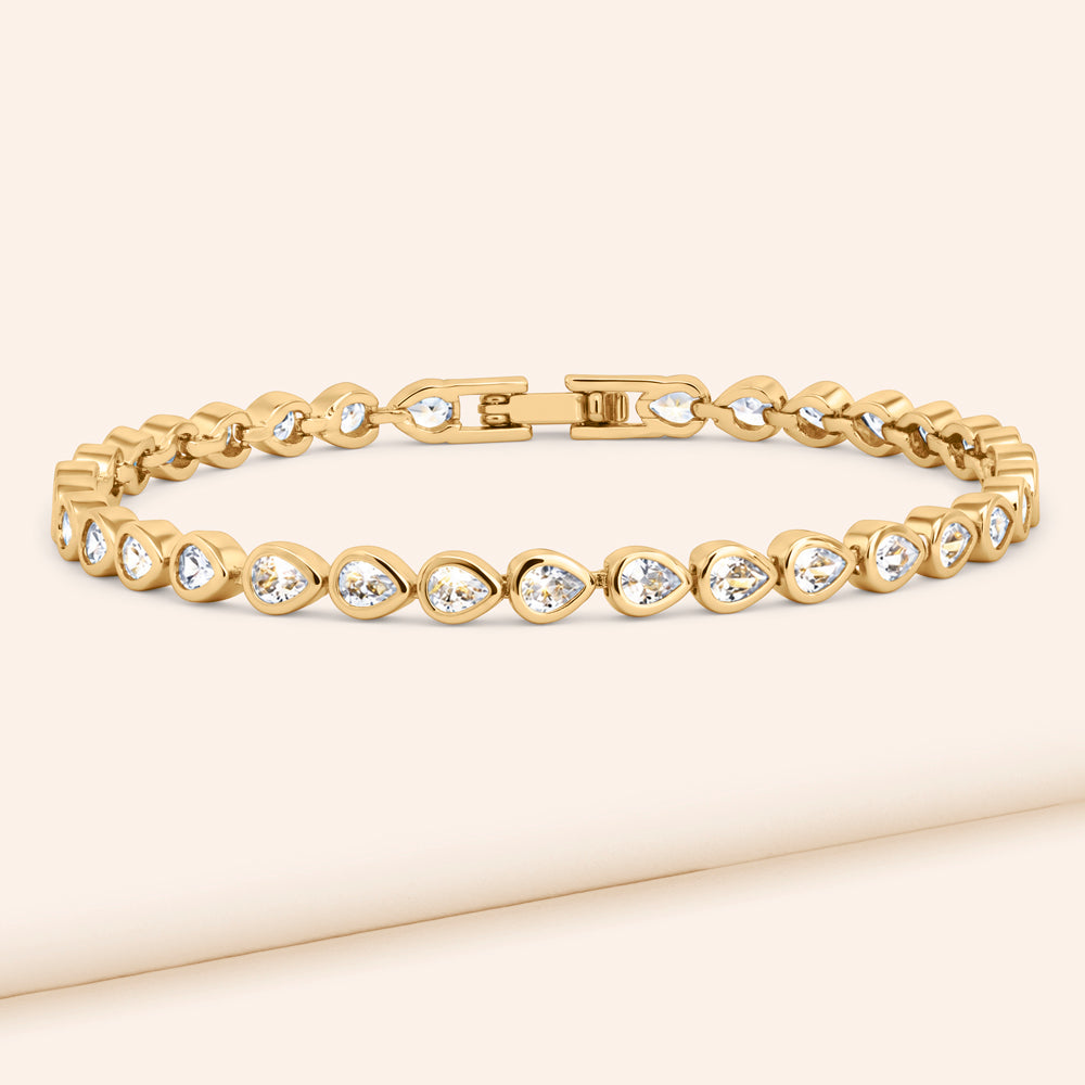 She Shines Bezel-Set Tennis Bracelet - Includes Extender