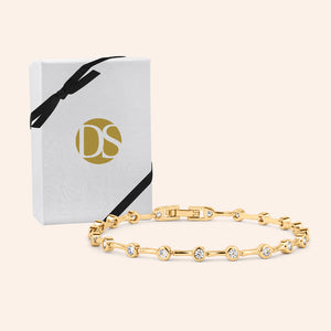 On Repeat Bezel-Set Tennis Bracelet - Includes Extender