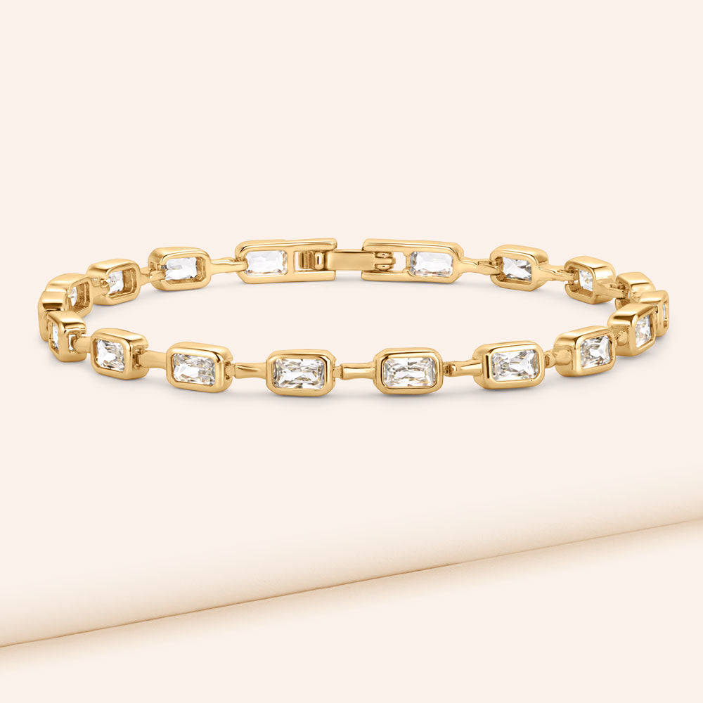 So Brilliant Bezel-Set Tennis Bracelet - Includes Extender