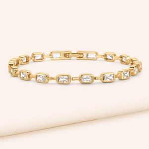 So Brilliant Bezel-Set Tennis Bracelet - Includes Extender