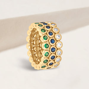 Adore Bezel-Set Eternity Rings - Set of 3