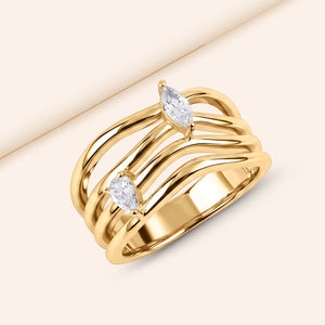 Eloise Pear & Marquise Cut Ring
