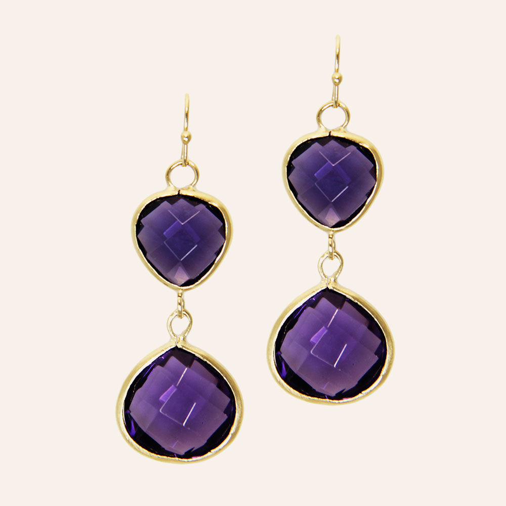 18K Yg Plated, Simply Glamour Earrings More Colors