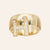 18K Gold Vermeil Sterling Silver White Cz Ds Cube Charm Letter