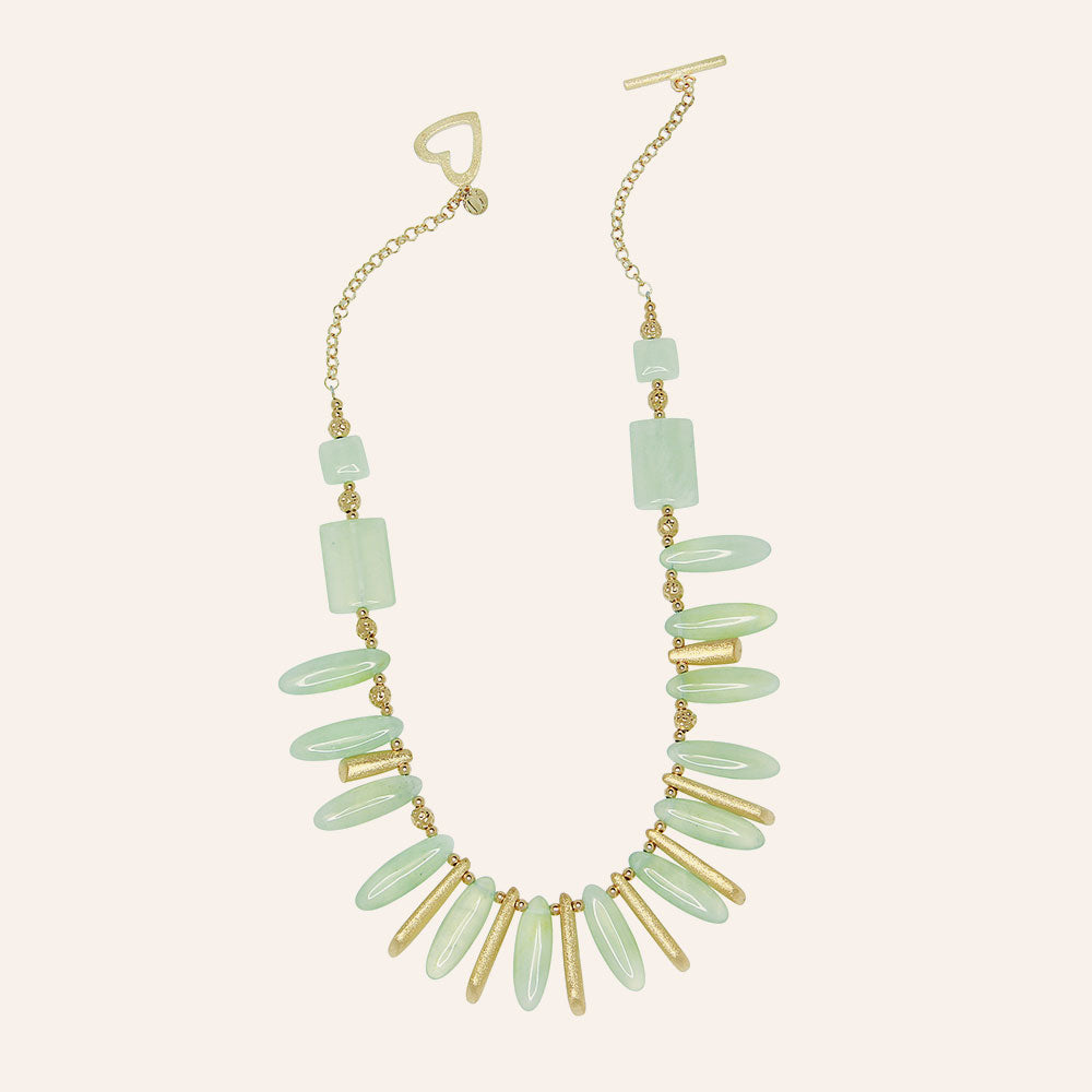 Light Green Jade Glamour Necklace