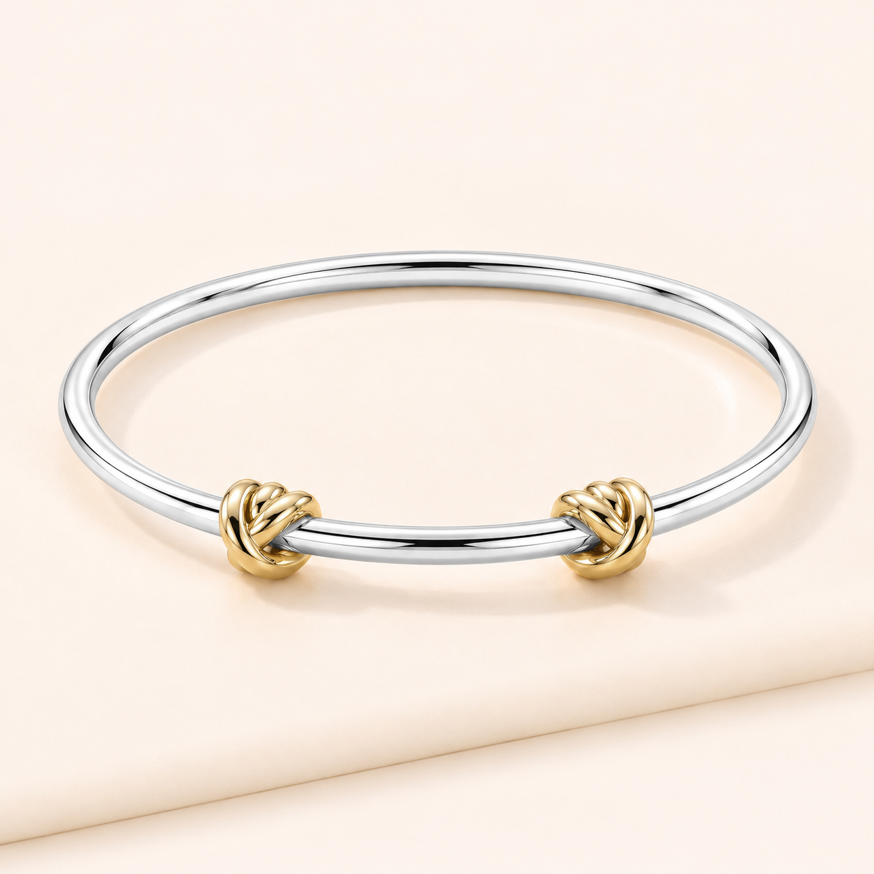 Knot Love Two-Tone Bangle