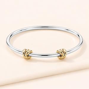 Knot Love Two-Tone Bangle