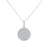 Round Prong-set CZ's  Sterling Silver Pendant Necklace