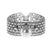 "Lustrous Glam" Single Pearl Pear Crystal Thin Bracelet