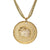 18K YG Plated "Personalized Zodiac" White CZ Pendant Necklace