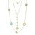 "Lido Trio" Set of 3 Green Crystal Necklaces