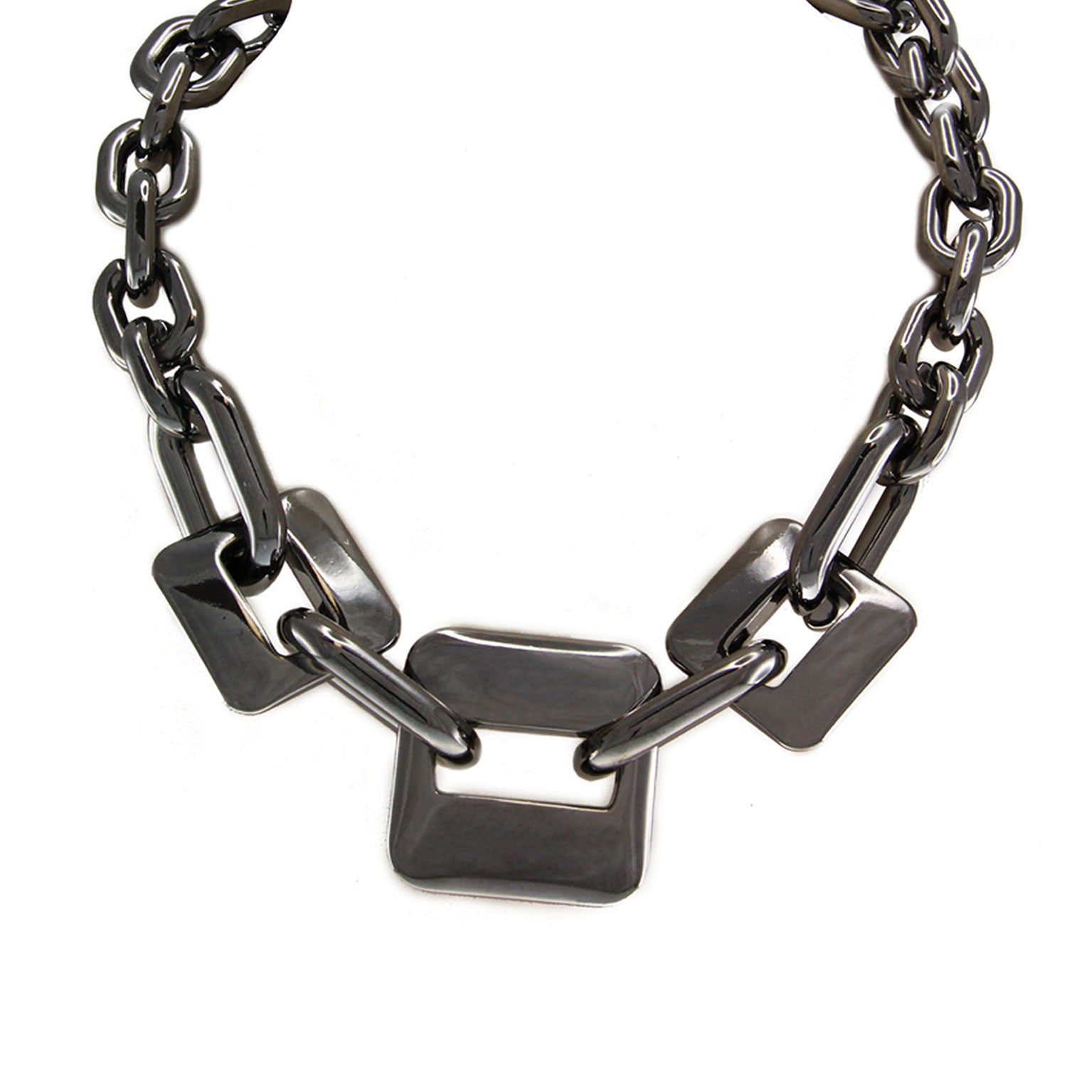 Gunmetal  XL Link Necklace