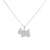 My Dog  Pave Prong-set CZ's Sterling Silver Pendant Necklace