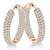 “The Midi” Pave Crystal Inside-outside Hoop Earrings