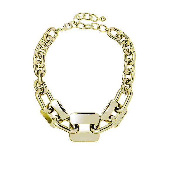 "XL" Link Statement Necklace