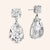 “Charlotte” 14ct Round and Pear Cut Drop Earrings